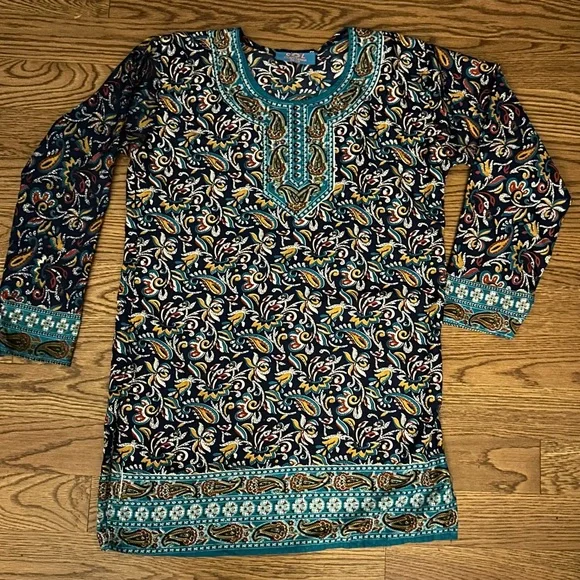 SOL Tunic or Swim Cover Up‎ One Size Beachy Boho