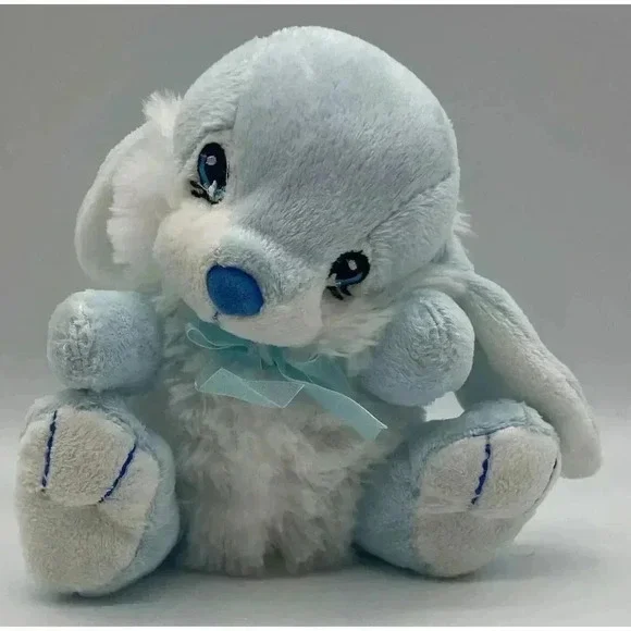 DanDee Collectors Choice Blue Rabbit Plush 2010 Small 7” Plush Stuffed Bunny Toy