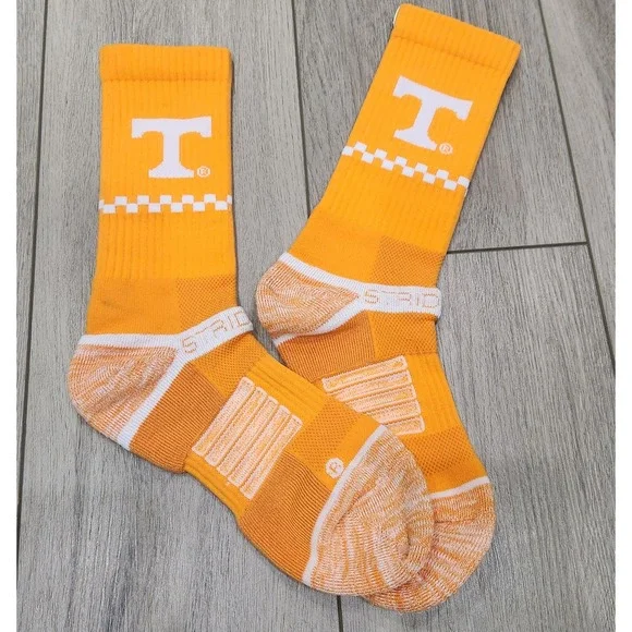 Strideline Tennessee Volunteers Performance Orange Crew Socks Adult Large NCAA