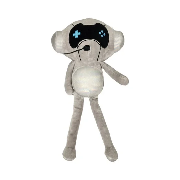 American Kids‎ Huggable Gaming Gamer Gray Robot Monkey Plush Toy