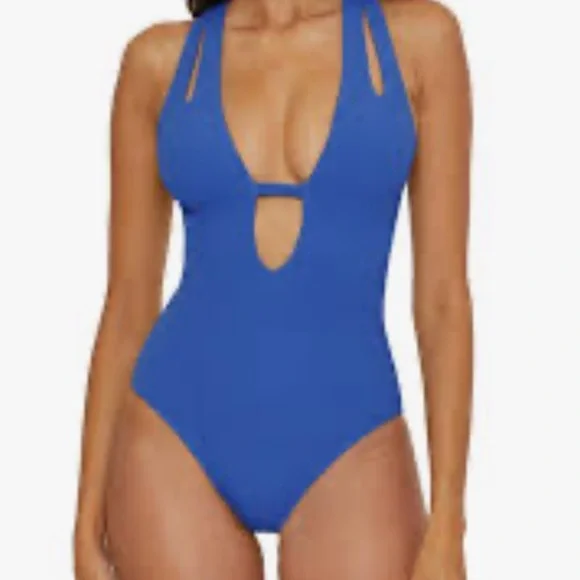 NEW Becca Pucker Up Tear Drop Blue One Piece