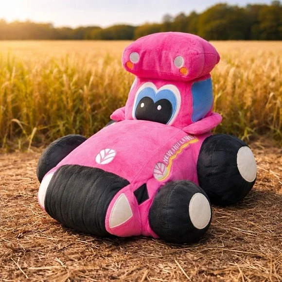 Pillow Pets New Holland Tractor Plush Pink Farm Toy Stuffed Pillow 2014‎ Kids