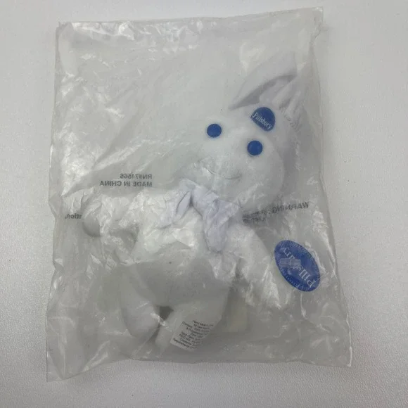 Pillsbury Doughboy Mini Plush Stuffed Bean Bag‎ Doll Toy Promotion Advertisement