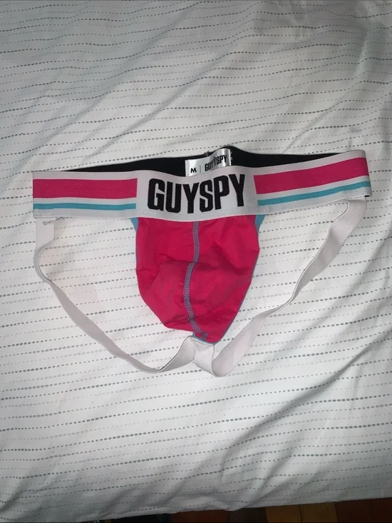 Men's Bright Pink Supportive Jockstrap Brief