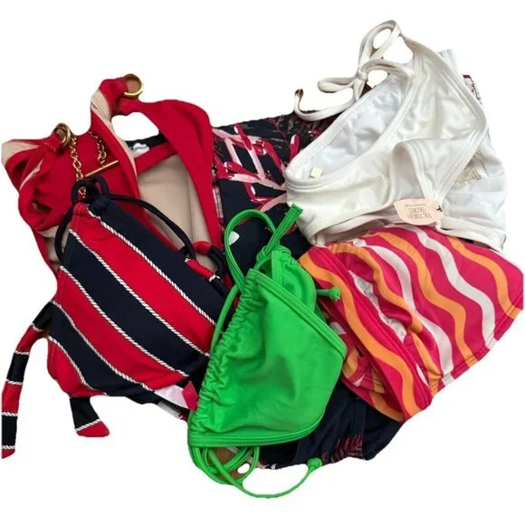 Swim Tops‎ and Bottoms BUNDLE  3 Bottoms 3 Tops Size Small