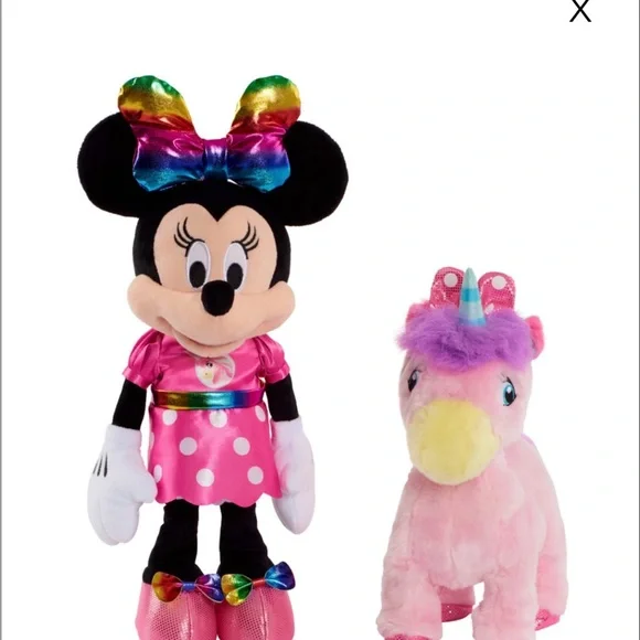 Minnie Mouse walking singing Plush Toy with walking unicorn