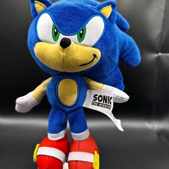 Sega Sonic Hedgehog Plush 30th Anniversary Jakks Pacific Stuffed Animal 9