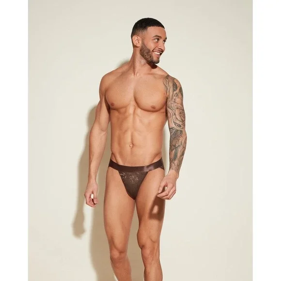 Cosabella Never Say Never Men's Sports Brief Sheer Lace Brief UNO NWT size XL