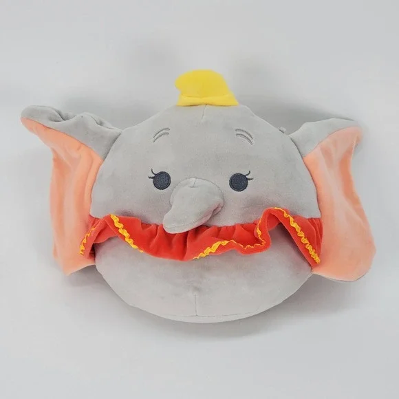 Disney‎ Squishmallows Dumbo Elephant Plush Grey 8 Inch Kellytoy