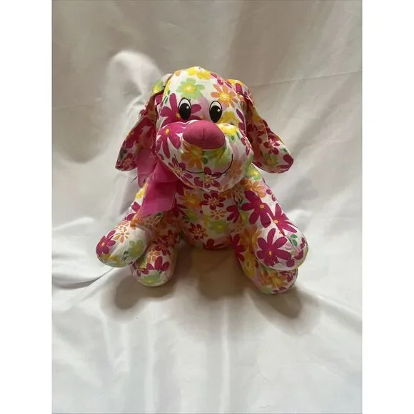 Dan Dee Collectors Choice Dog Puppy Plush Toy Stuffed Animal Floral‎ 2012 Colors