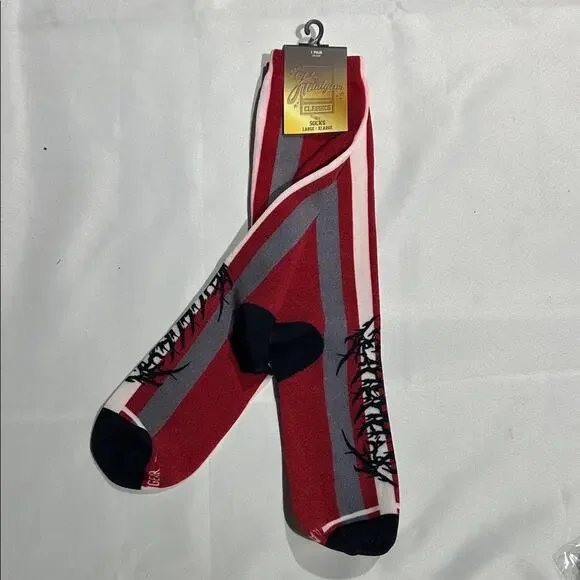 Red and Gray Thorn‎ Men's Socks by Headgear Classics