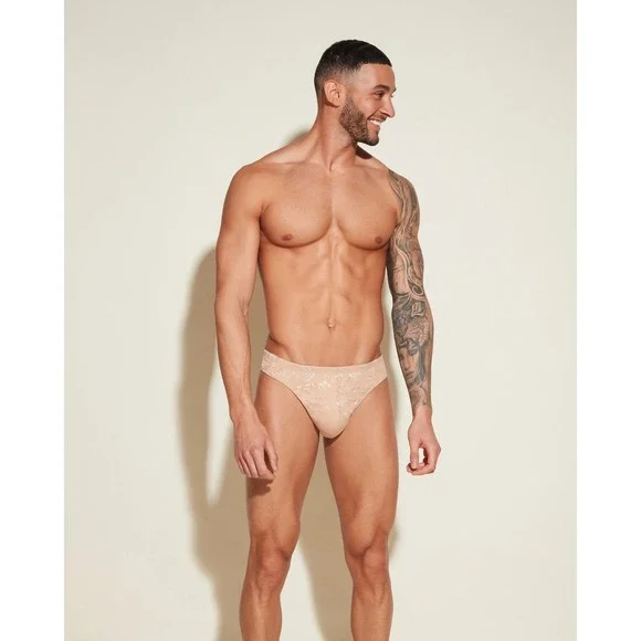 Cosabella Never Say Never Men's Classic G-String Lace Thong Sei  NWT size S