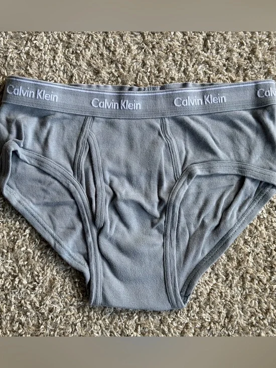Mens’s Calvin Klein Light Gray Briefs - Small