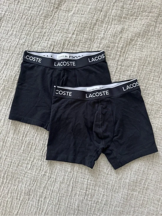 Lacoste Men’s Cotton Jersey Boxer Briefs Set of Two NWOT