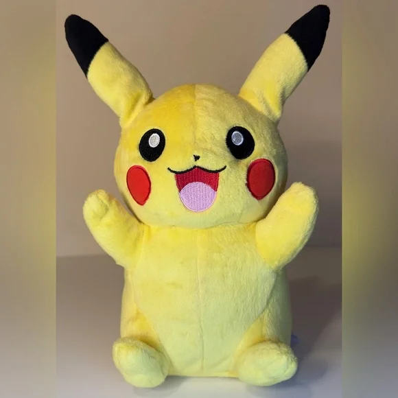 Pikachu Talking light up Plush Stuffed Toy Pokemon Tomy 2017 Ears Movable 10
