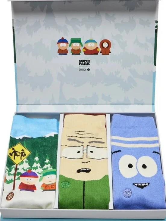 Stance x South Park 3-Pair Collector Gift Box Socks NWT Size M Rare