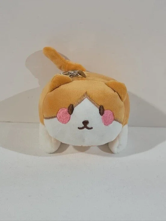 shiba inu plushie keychain