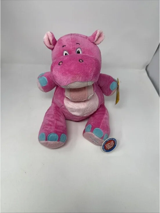 Pink Hippo Plush Stuffed Animal