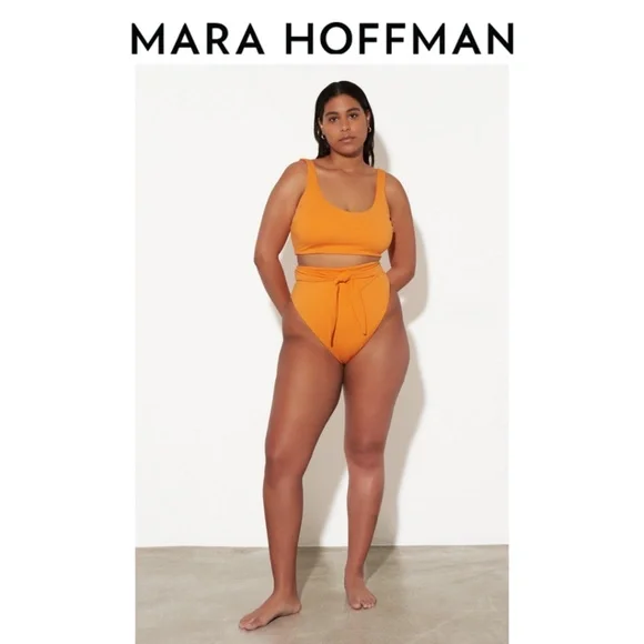 Mara Hoffman Lira Ribbed Bikini Top