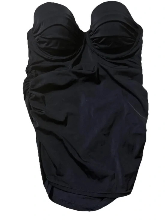 NEW Victorias Secret 36C Tankini Top Black Underwired Padded VS Swimsuit
