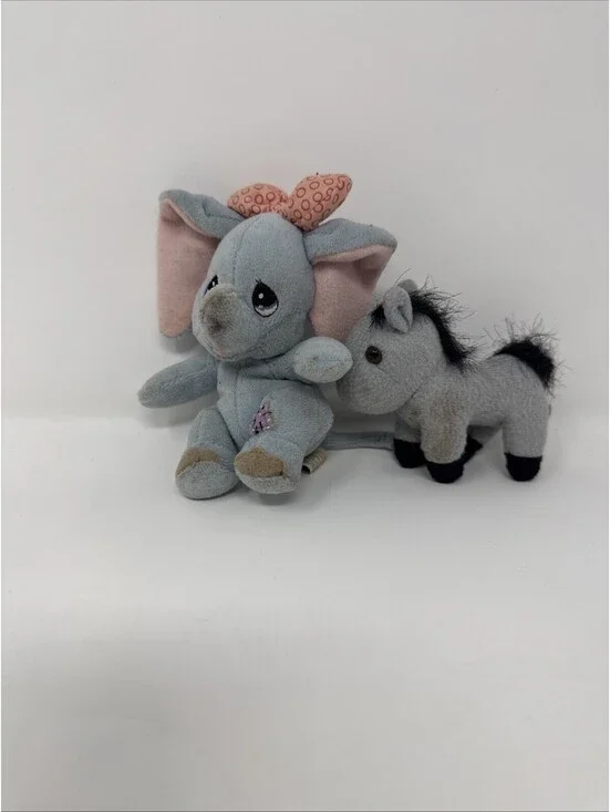 Elephant And Donkey Plush Stuffed Animals