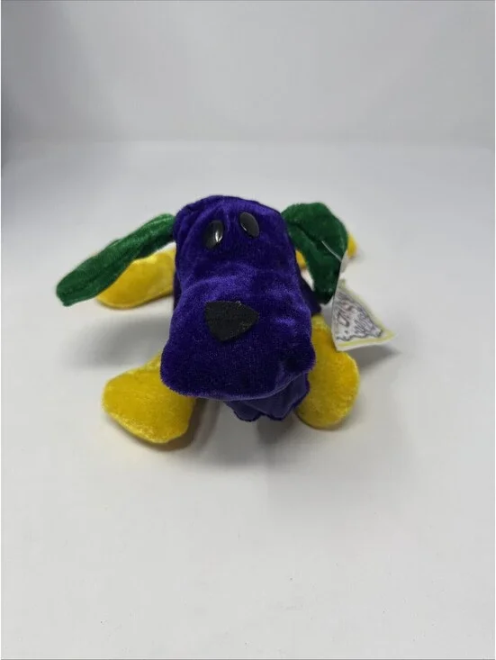 Mardi Gras Dog Plush With Tag
