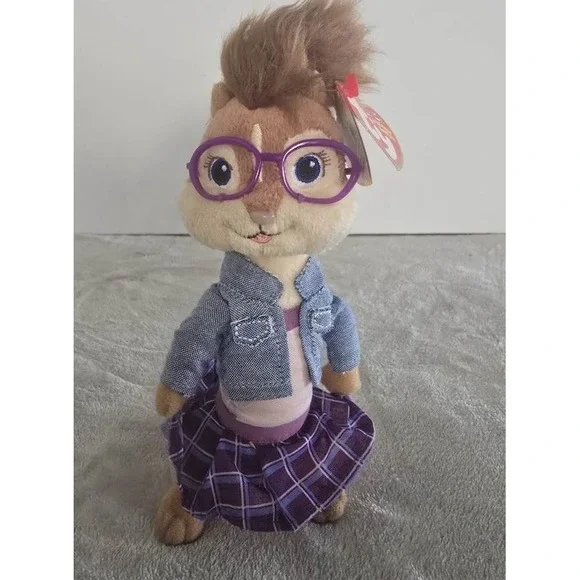 Jeanette Ty Beanie Babies Plush Alvin And The Chipmunks The Squeakquel 2010 New