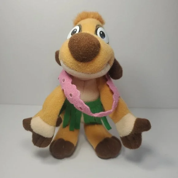 Disney The Lion King Jungle Puppets Hula Timon Plush Stuffed Finger Puppet-1994