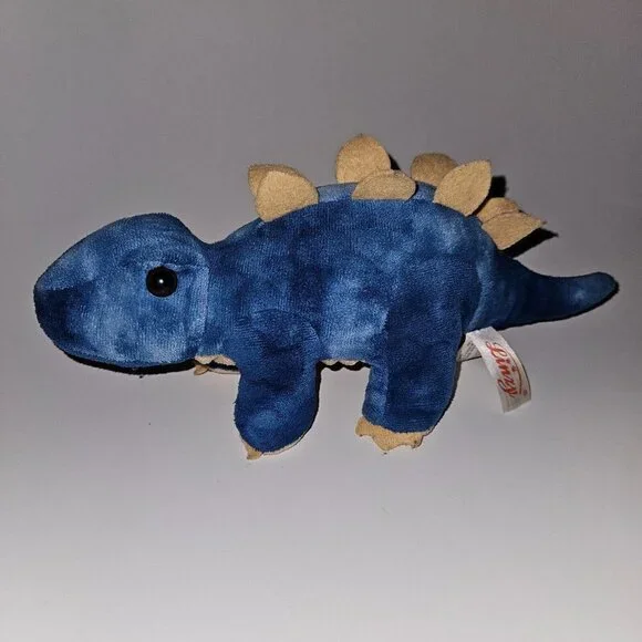 Linzy Blue Stegosaurus Dinosaur Plush 11