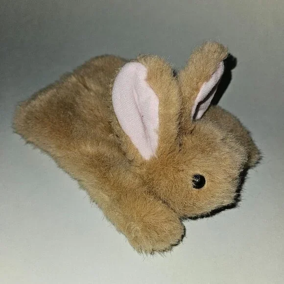 VTG 1988 Applause Brown Bunny Rabbit Hand Puppet Easter Small 7