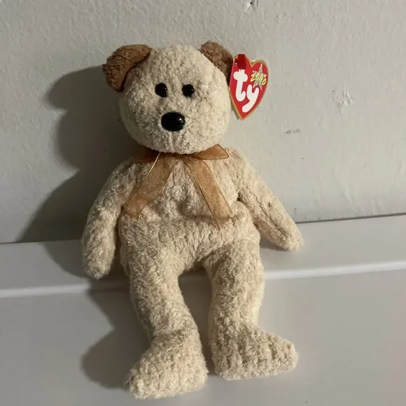 TY Beanie Baby - HUGGY the Bear (8 inch) - MWMTs Stuffed Animal Toy