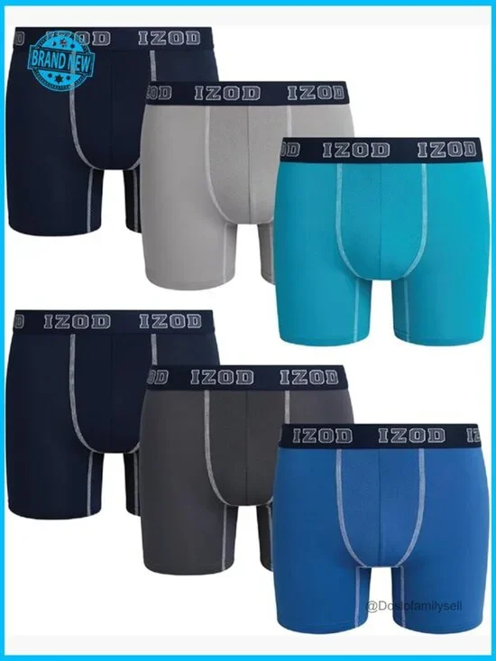 Performance Boxer Briefs Ultra Soft Stretch No Fly Contour Pouch 6 Pack