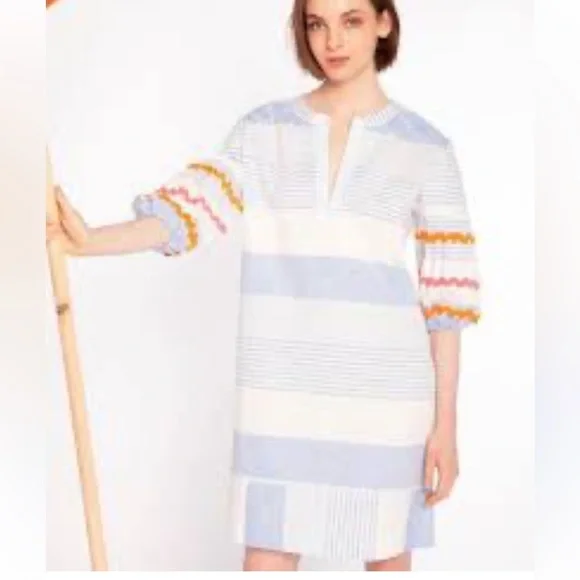 Villagallo Linen Blend dress. Worn‎ twice. 270 retail