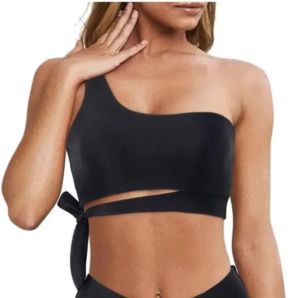 NWT SZ S Swim‎ Top One Shoulder High
