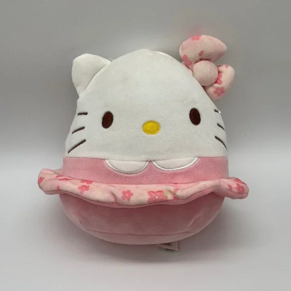 Squishmallows Hello Kitty Sakura Pink Floral Dress Plush Sanrio 8 Inch 2024