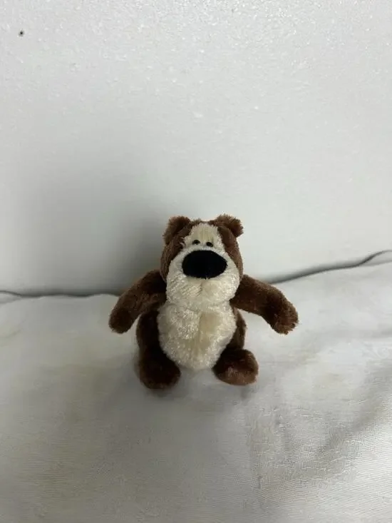 Vtg Gund Mini Goober Brown Bear Plush Stuffed Animal