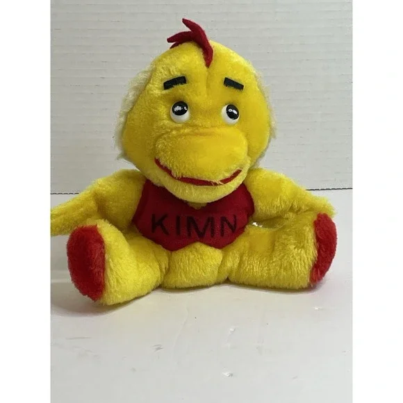 KIMN Radio Station Chicken Mascot Dakin 1980 Plush Stuffed Animal Toy 6