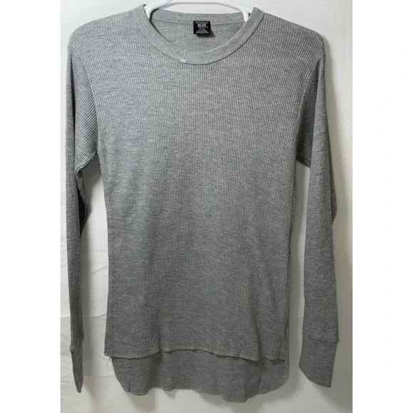 NWOT Men's Northwest Blue Waffle Knit Thermal Underwear Shirt - Gray - XL