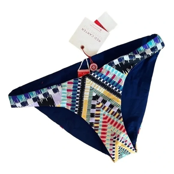 🌺 Red Carter Grand Bazaar Reversible Bikini Bottoms Size XS NWT