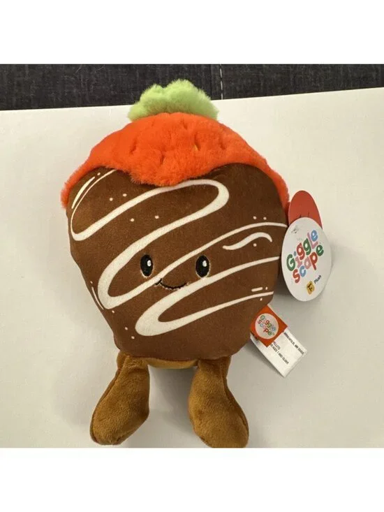 2024 Target Giggle Scape Chocolate Covered Strawberry Fruit Plush New OC19