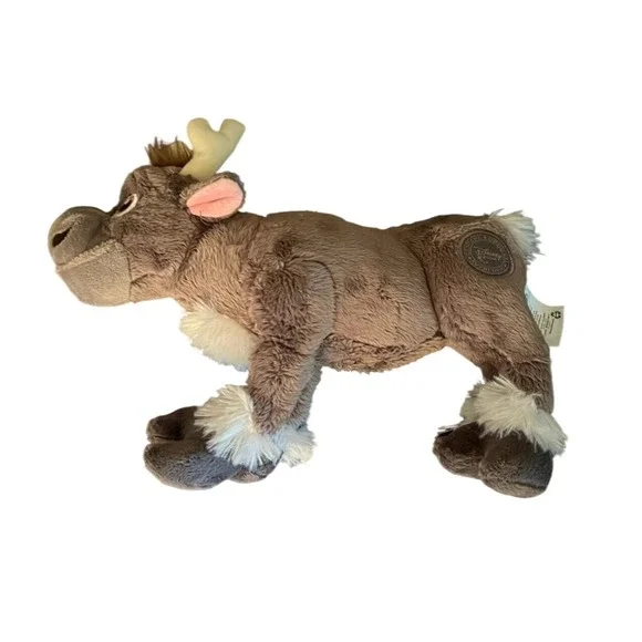 Disney Store Frozen Sven Reindeer Stuffed Animal Toy Brown Official 15