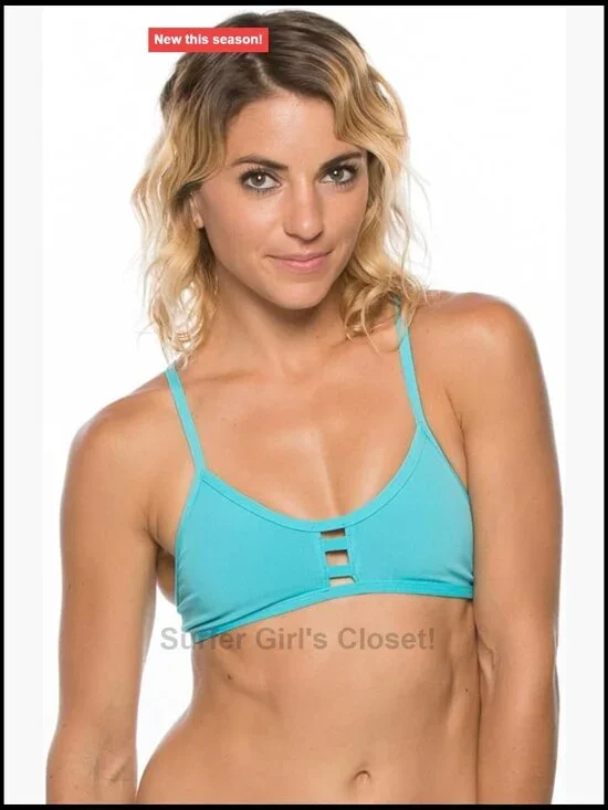 Supportive Bikini Top with Adjustable Tie Straps, Chlorine Proof, Full Coverage