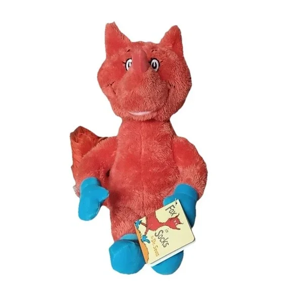 Dr Suess Fox In Socks Kohls Cares Plush Lovey‎ Stuffed Animal Toddler Infant NWT