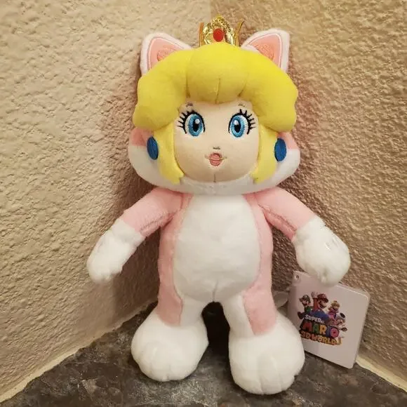 Plush - Neko Cat Princess Peach 10 inch (NEW) - Super Mario - Nintendo