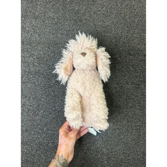 Jellycat Georgiana Poodle Plush Cream Shaggy Dog Stuffed Animal retired NWT