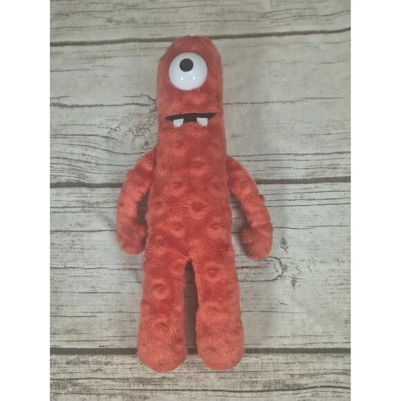 Yo Gabba Gabba Muno 2013 Plush Red Monster Stuffed Animal TY Retired 10