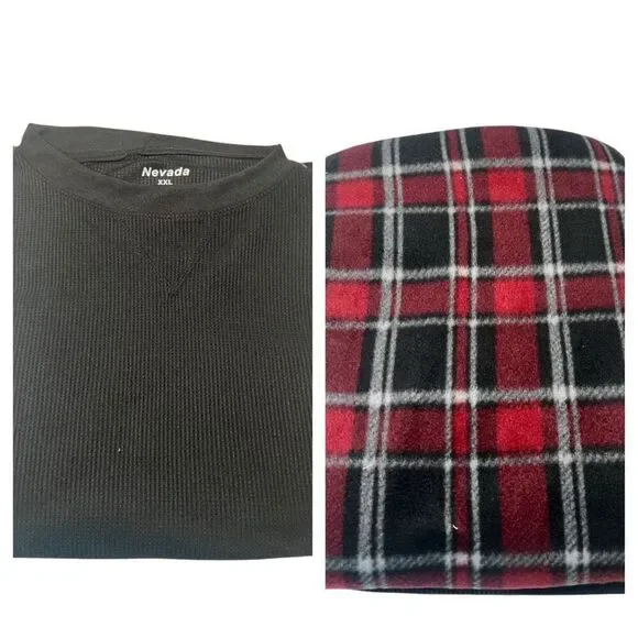 Nevada Men’s PJ Set Sz XXL Black/Red   NWOT