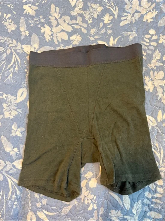 SKIMS Olive Boxer Briefs with Comfortable Stretch Waistband