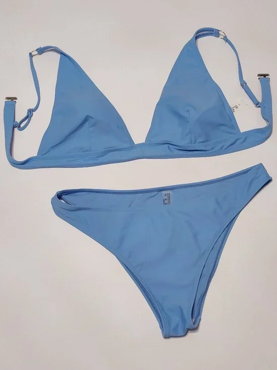 Light blue womens swimstuit swim bikini size L like new