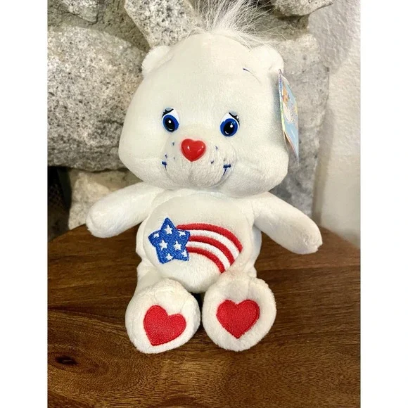 CARE BEARS America Cares Bear Vintage 2003 Plush Toy 8